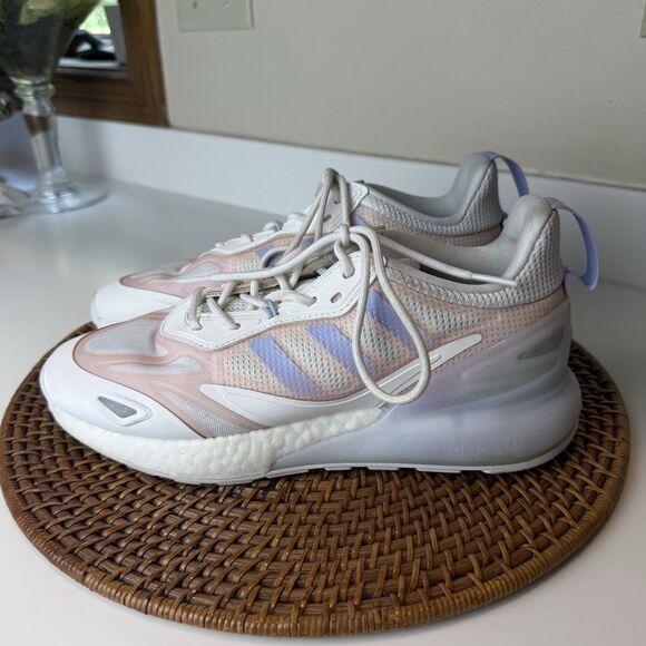 Adidas ZX 2k 2.0 Boost Men's Size 9 Casual Running Shoe White Trainer Sneaker - Picture 3 of 10